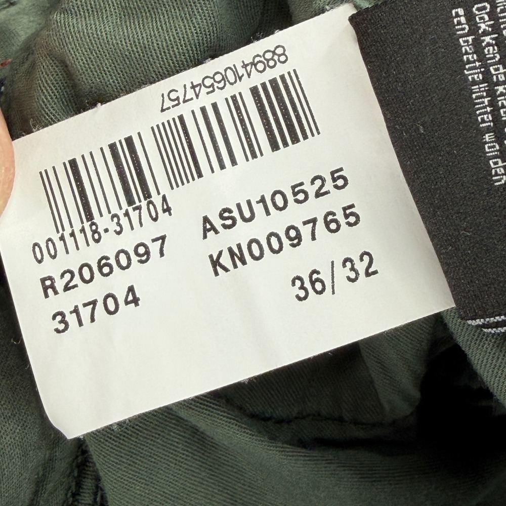 34 Heritage Mens 36x28 Charisma Comfort Straight Leg Pants Olive Green Chino - Picture 8 of 12